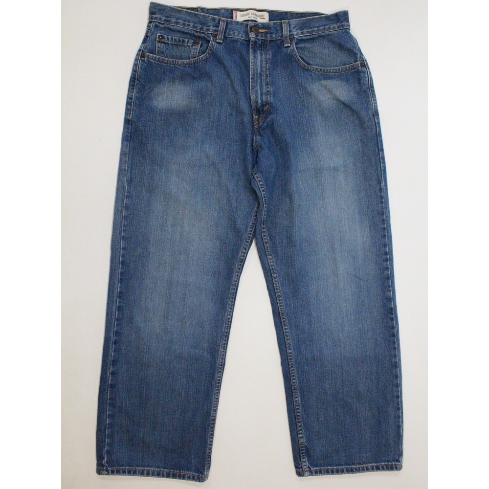 Levi's Jeans 34x29 (Tag 34x30) Blue 569 Loose Straight Fit Denim Pant Skater Y2K